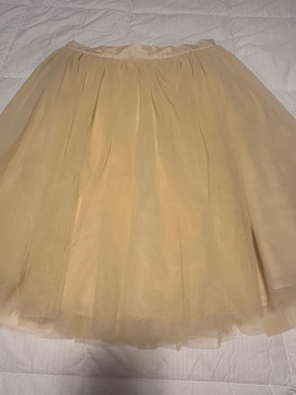 Women’s Butter Yellow Tulle Skirt